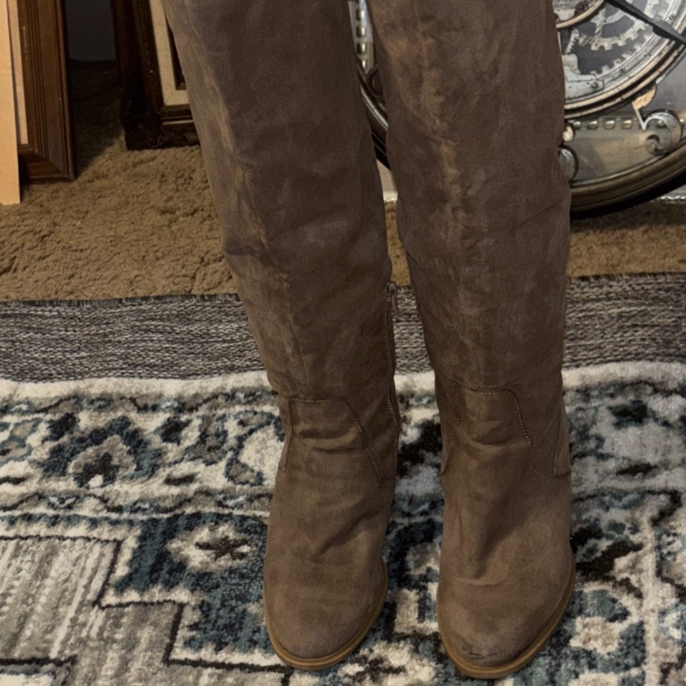 Target Tan Heeled Boots